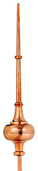 Morgana Copper Finial 5" Wide X 28" High